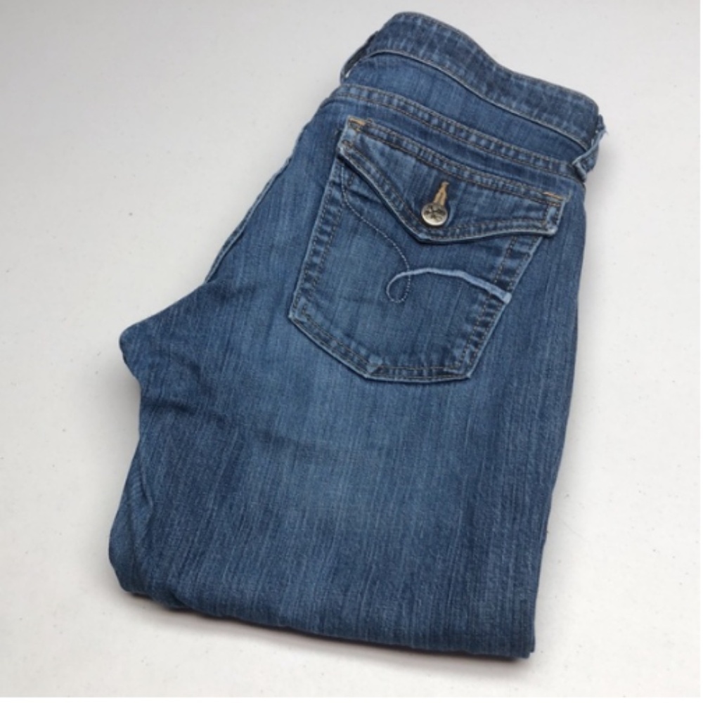 VINTAGE JACKSON STRETCH WAISTBAND FLARE BOOT JEANS 6/28x29 😊